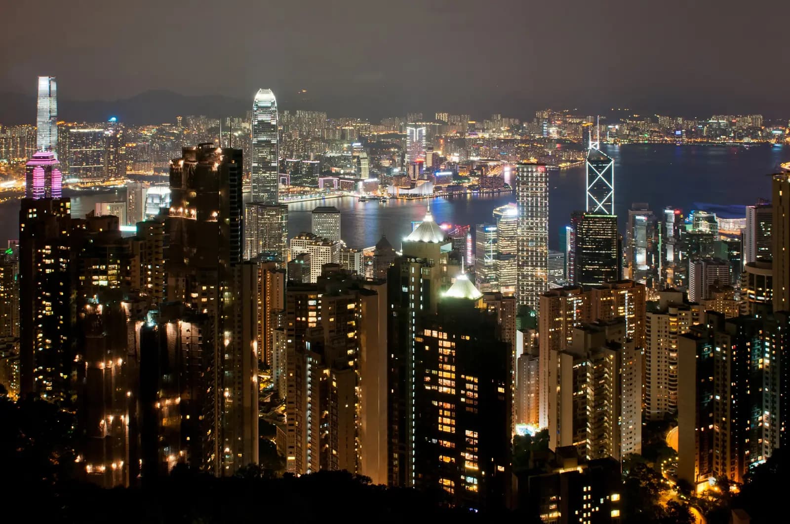 Victoria Harbour seen from Victoria Peak, Hong Kong
