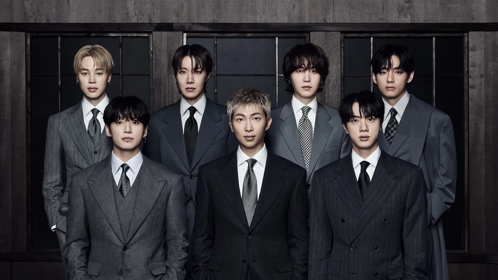 The seven members of BTS — ARIRANG world tour promotional photo