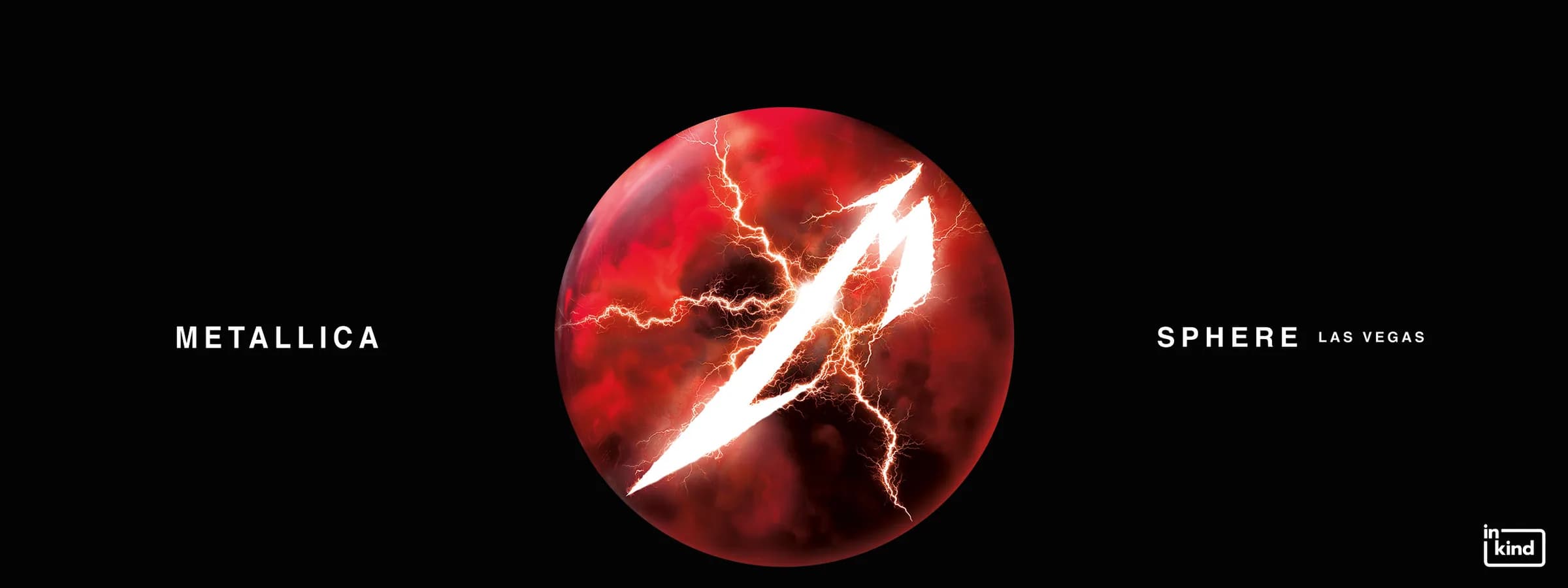 Metallica at Sphere Las Vegas — official residency poster