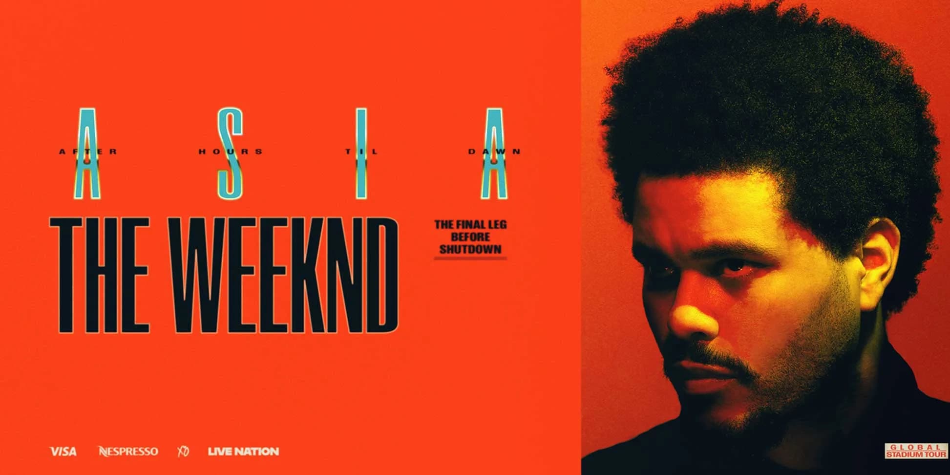 The Weeknd — After Hours til Dawn Asia tour poster